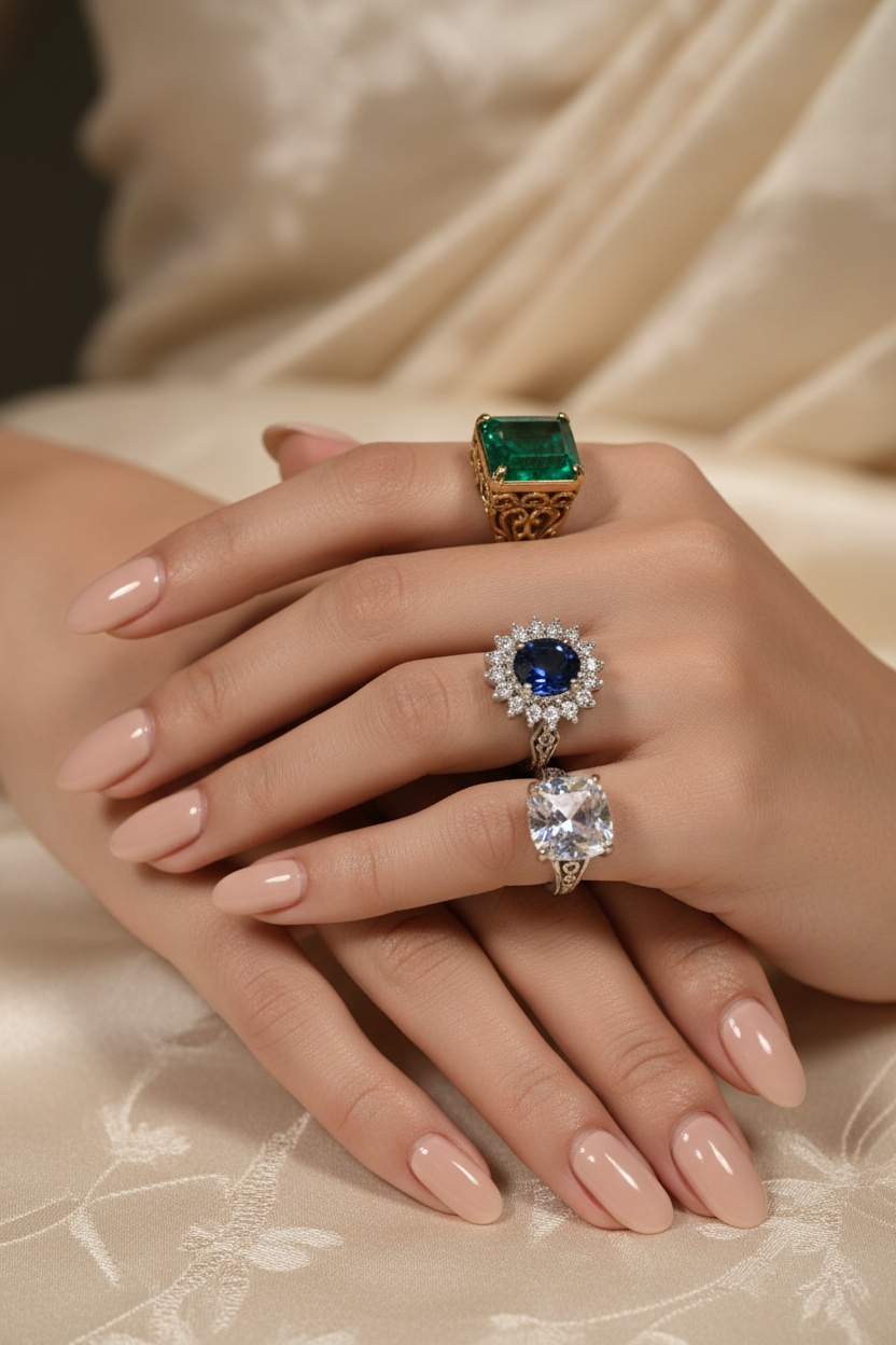VIYARAA Stone Rings Collection featuring elegant fashion rings with sparkling stones for everyday wear, parties, and special occasions