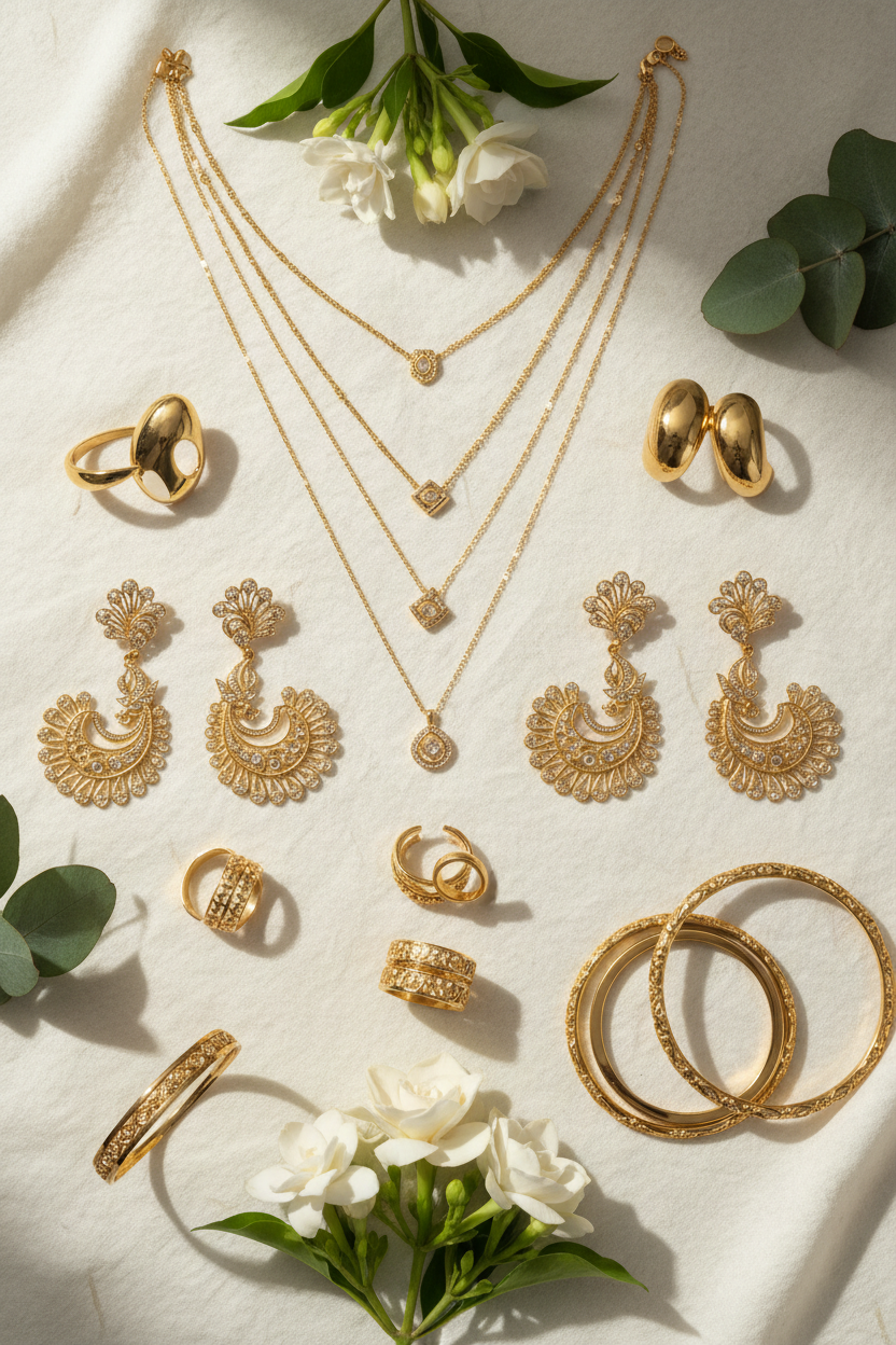 VIYARAA New Arrivals Collection featuring the latest necklaces, earrings, rings, jewellery sets and trending fashion jewellery designs.